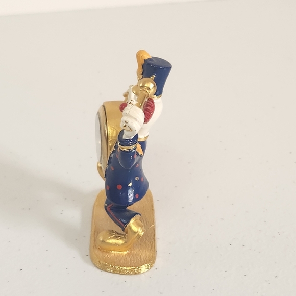 Spoontiques Clown Marching Band Bass Drummer Drum Clock Swarovski Crystal - Picture 5 of 7